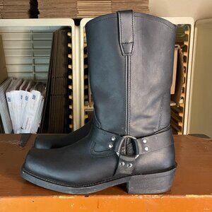 CODY JAMES Men's Size 12 M Leather Moto Buckle Harness Side Zip Boots CJ9995Z